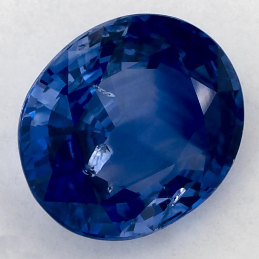 3.60 Karat Blauer Saphir Oval Loser Edelstein im Zustand „Neu“ im Angebot in Fort Lee, NJ