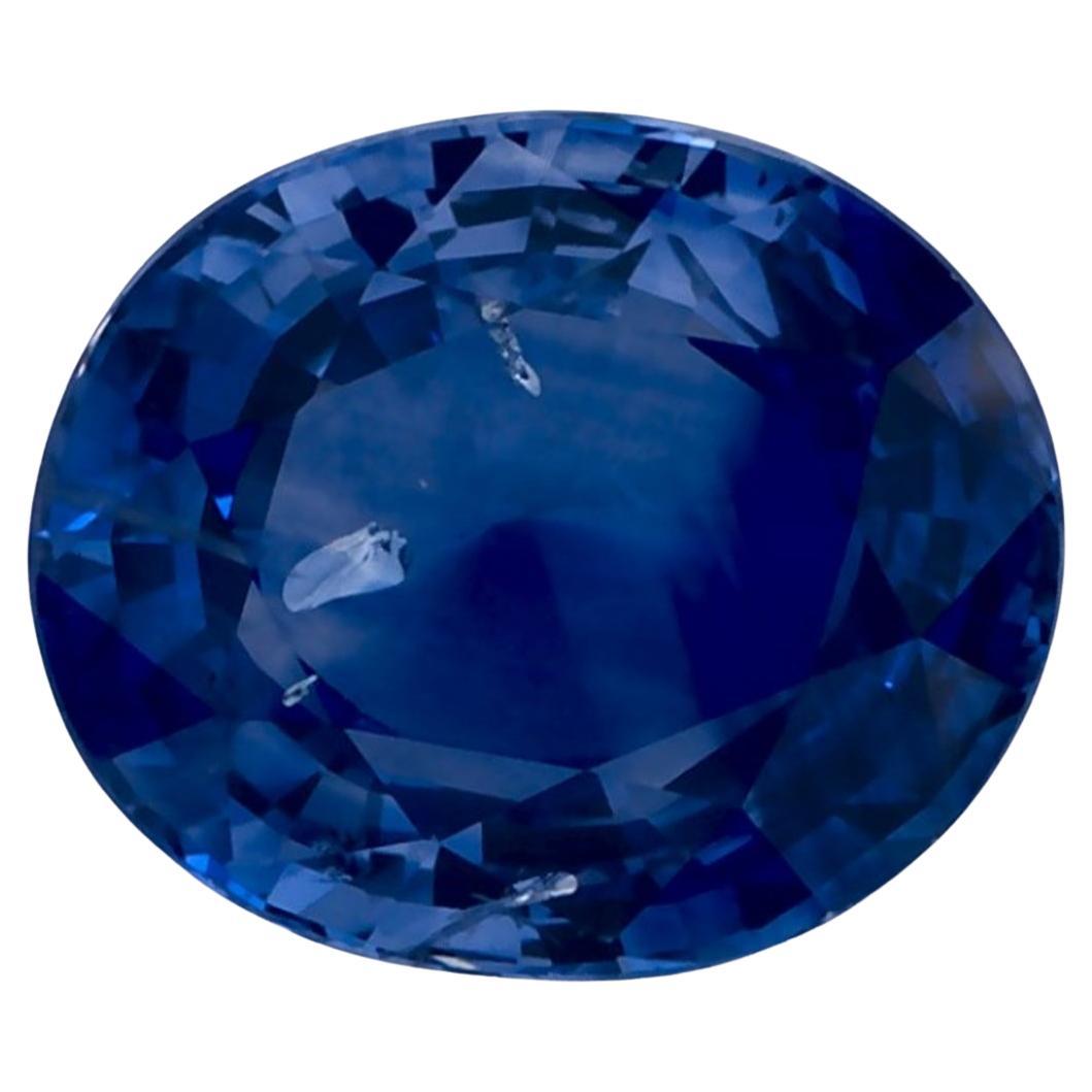 3.60 Ct Blue Sapphire Oval Loose Gemstone