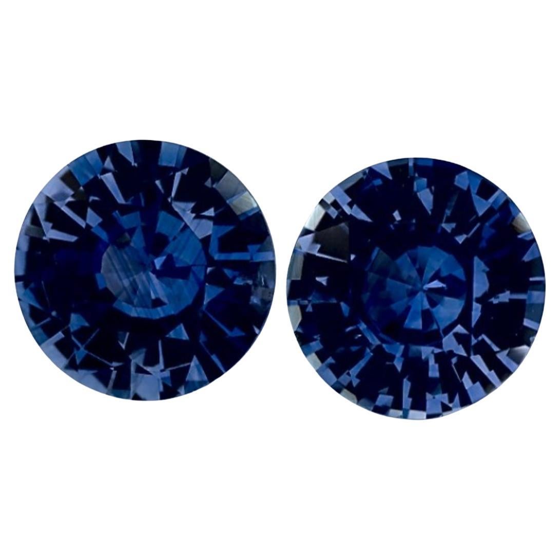 3.60 Ct Blue Sapphire Round Loose Gemstone
