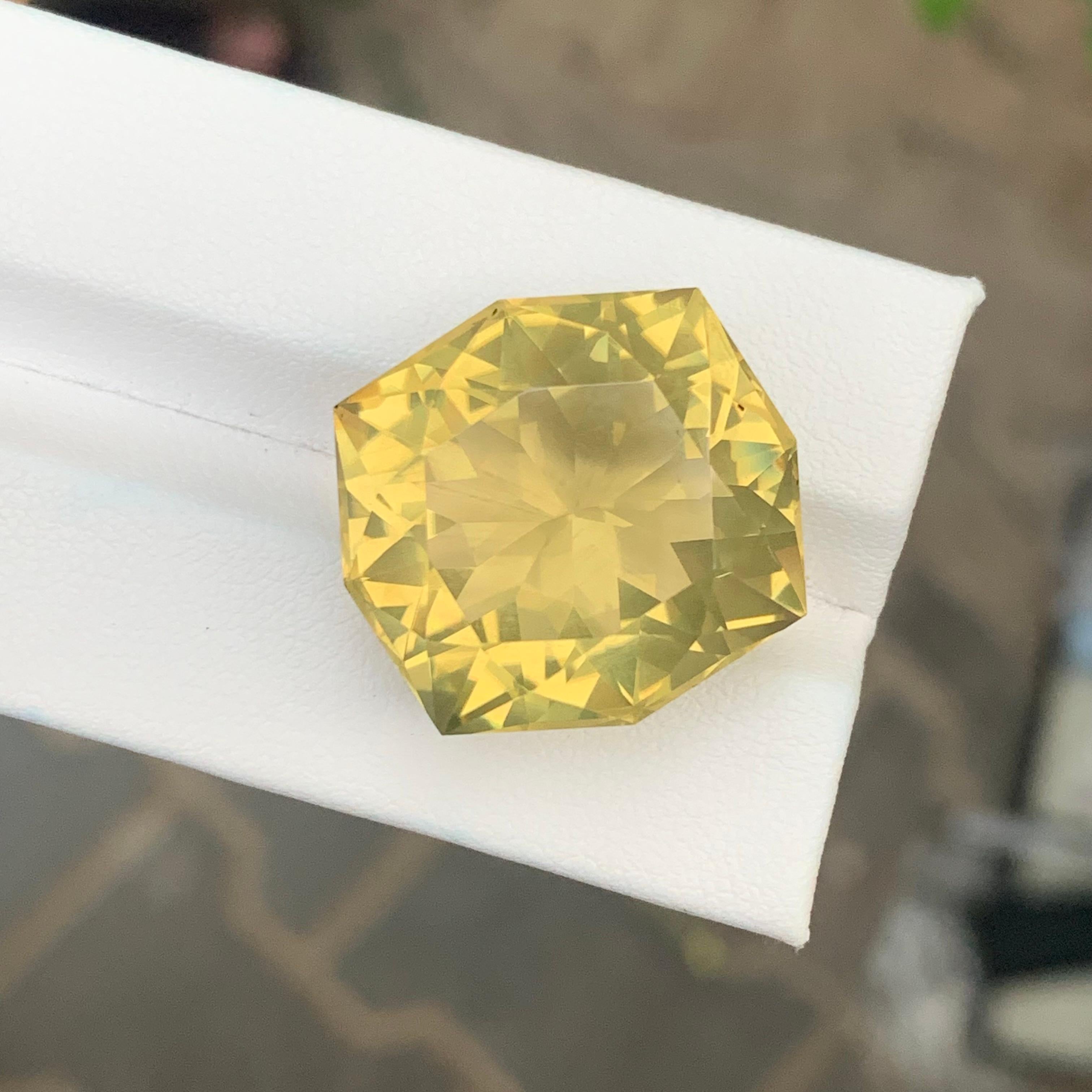da uomo o donna 36,05 carati di quarzo limone sfuso taglio fantasia in vendita