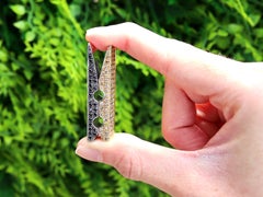 3.60ct Diamond, 9K White Gold and 9K Yellow Gold Peg