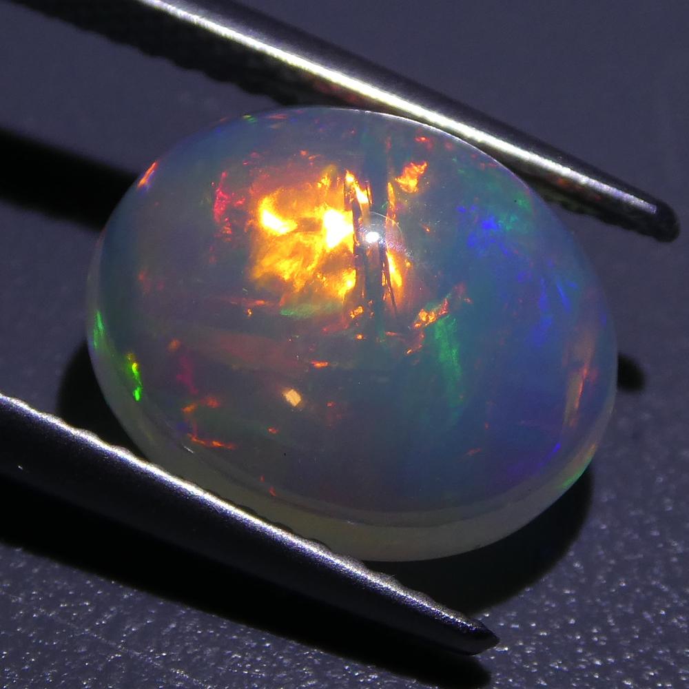 3.60ct Oval Cabochon Crystal Opal For Sale 6