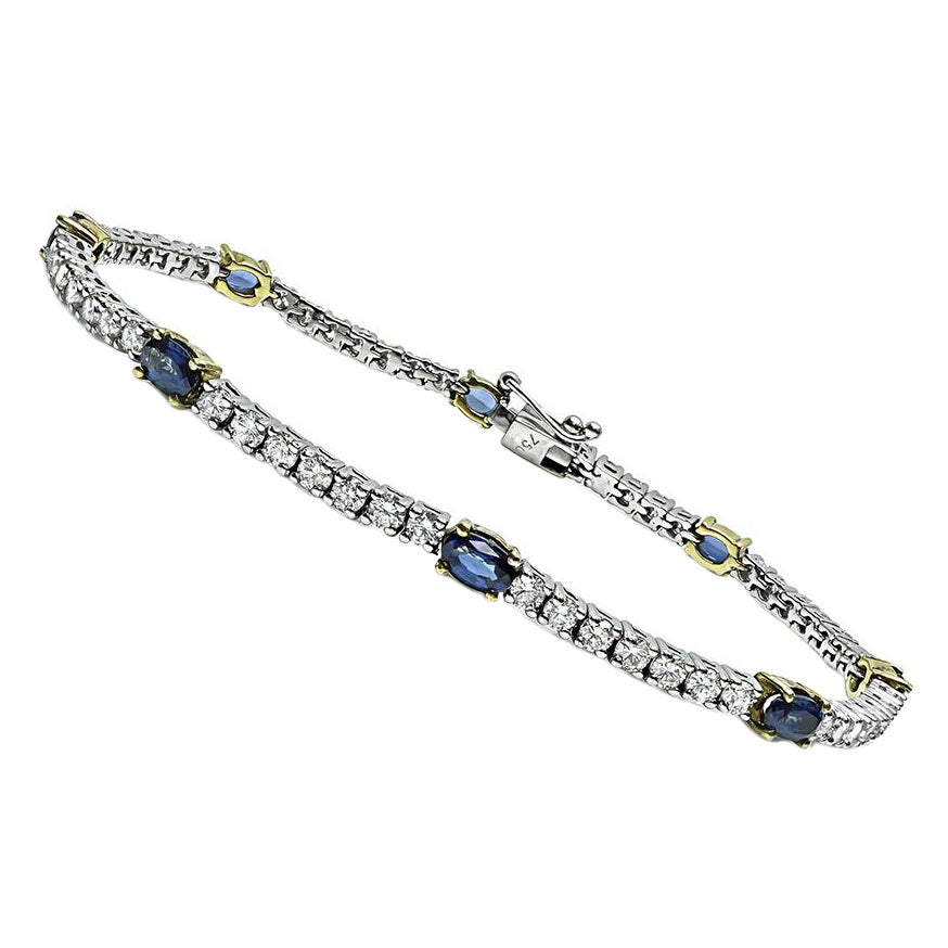 Pulsera Zafiro 3,60ct Diamante 2,20ct en venta