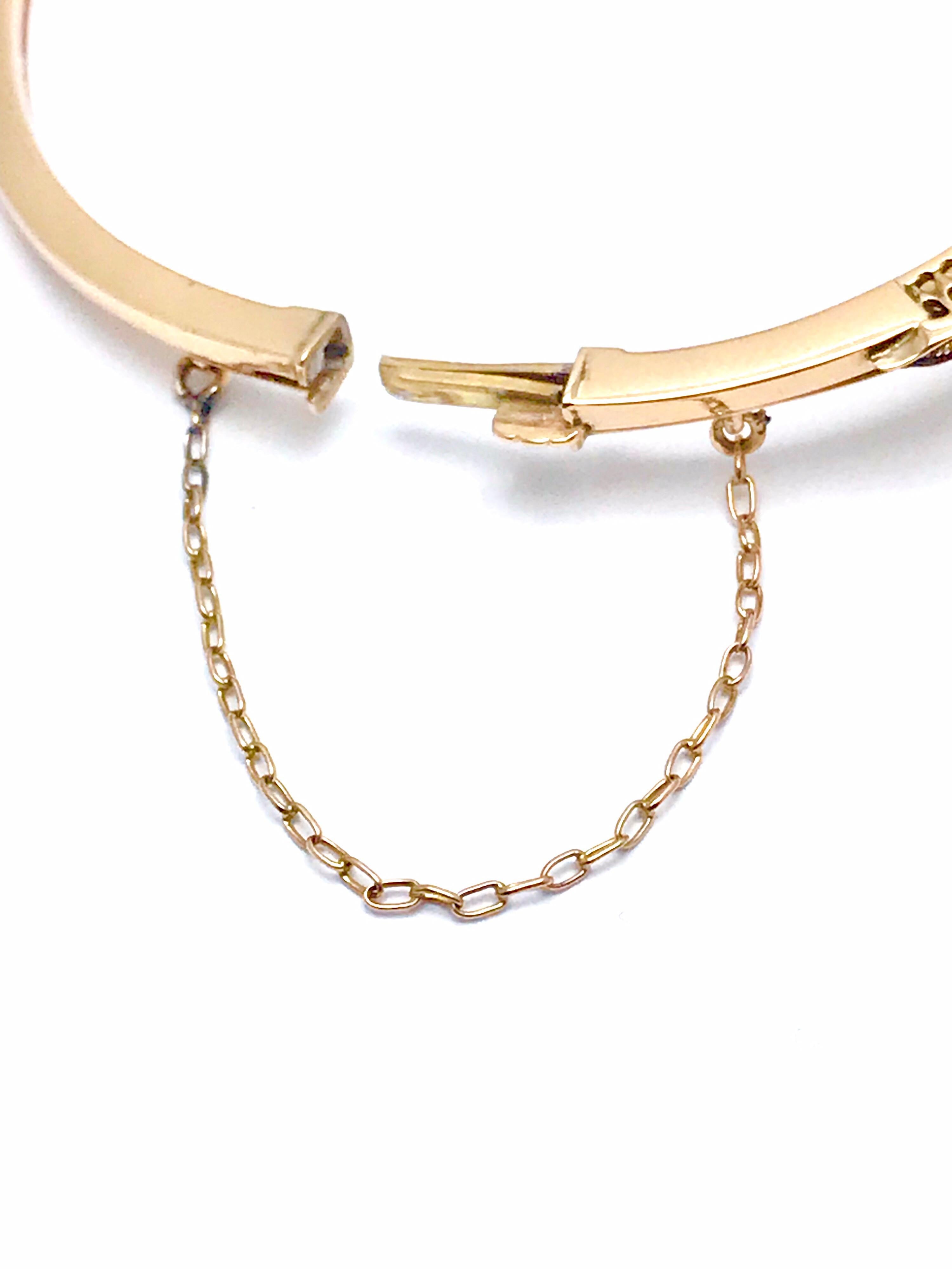 3.61 Carat Old Mine Cut and Rose Cut Diamond Bypass Style Bangle Bracelet In Excellent Condition In Chevy Chase, MD