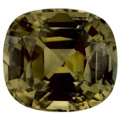 3.61 Ct Zaffiro Verde Cuscino Gemma Sfusa