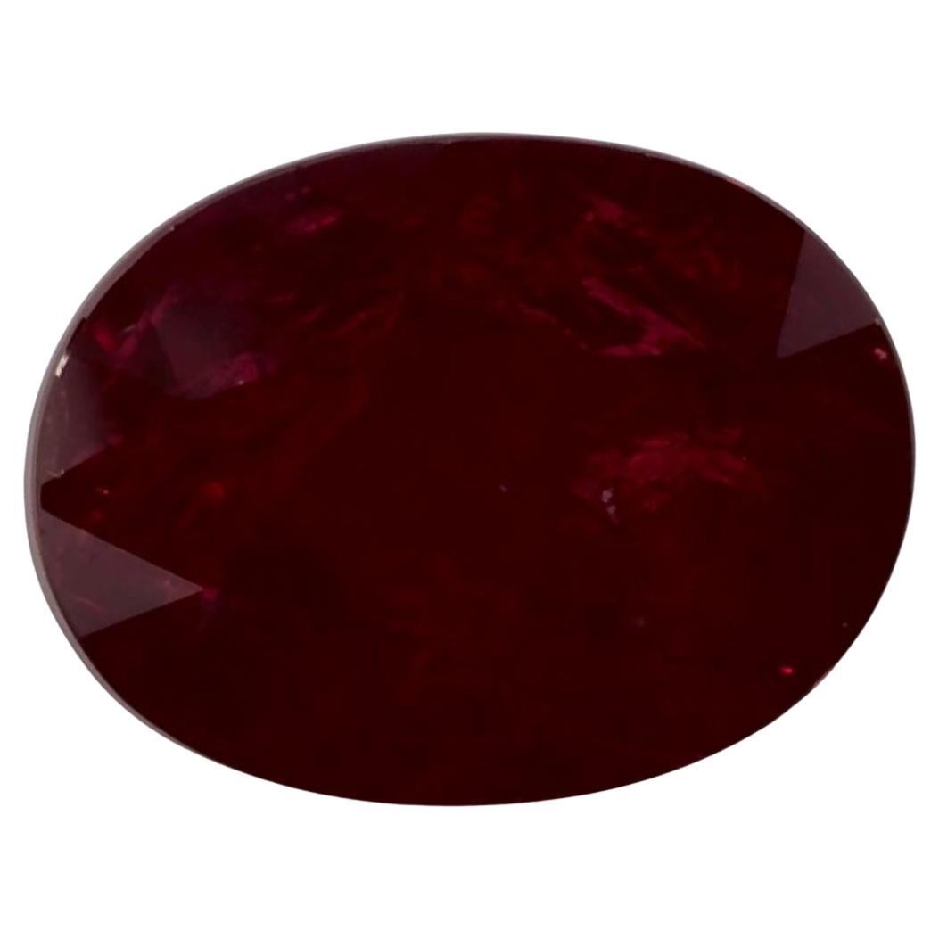 3.61 Ct Ruby Oval Loose Gemstone