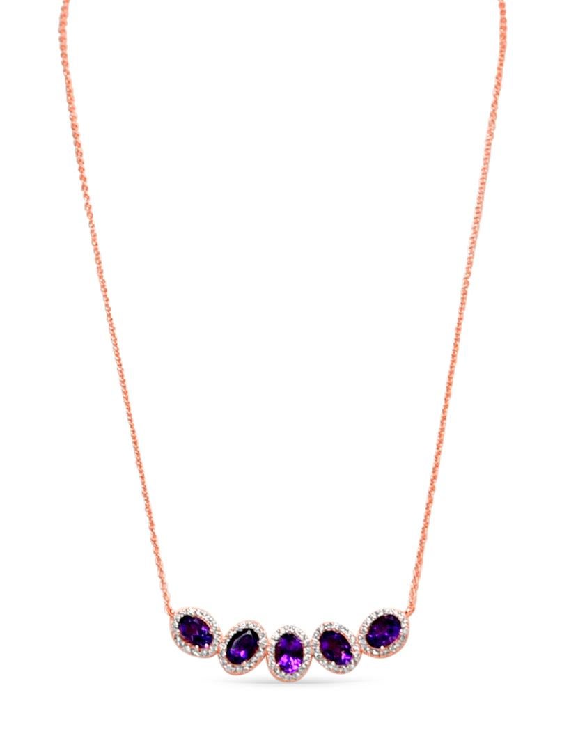 amethyst bridal jewelry sets