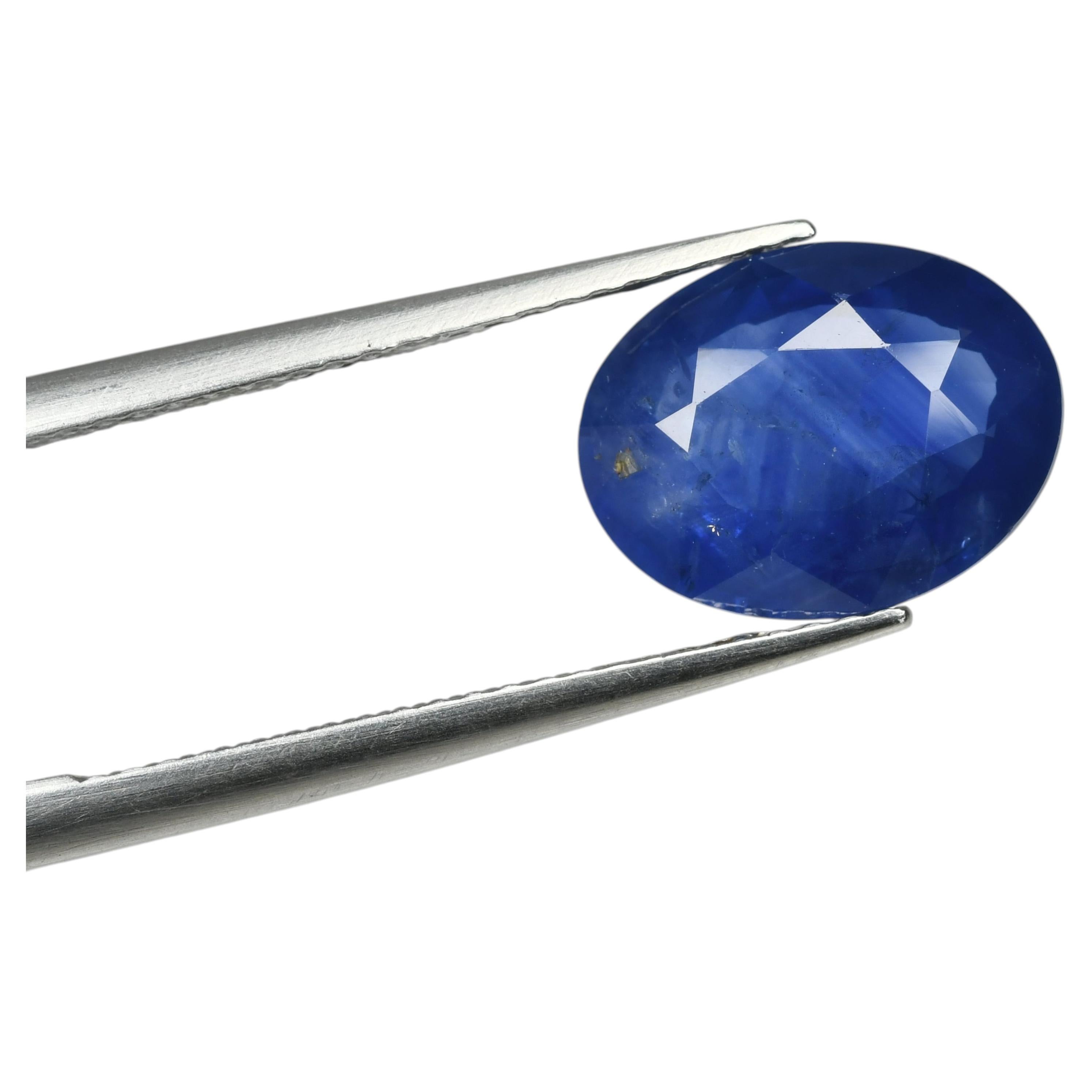 3.61, Saphir bleu dormant facetté