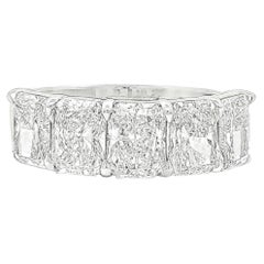 3,61 CTW, GIA-zertifizierter Diamantring mit Radiant-Schliff aus Platin