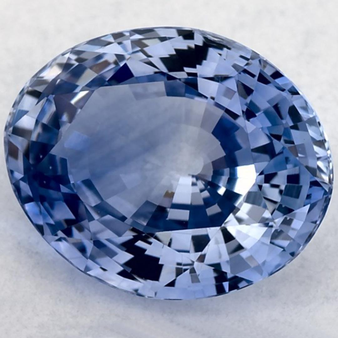 3.62 Karat Blauer Saphir Oval Loser Edelstein (Ovalschliff) im Angebot