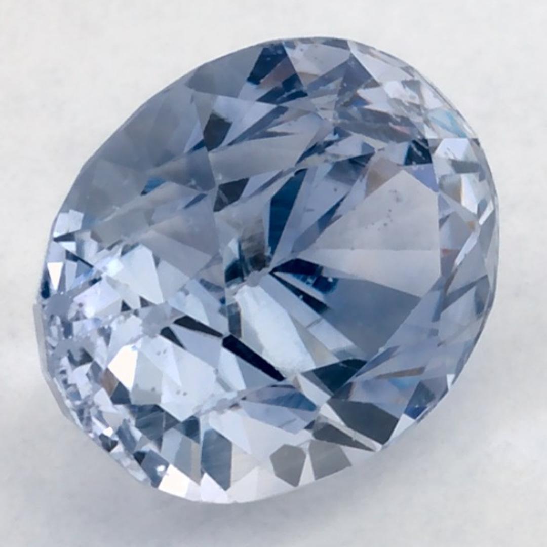 Taglio ovale 3.62 carati di zaffiro blu ovale sfuso in vendita