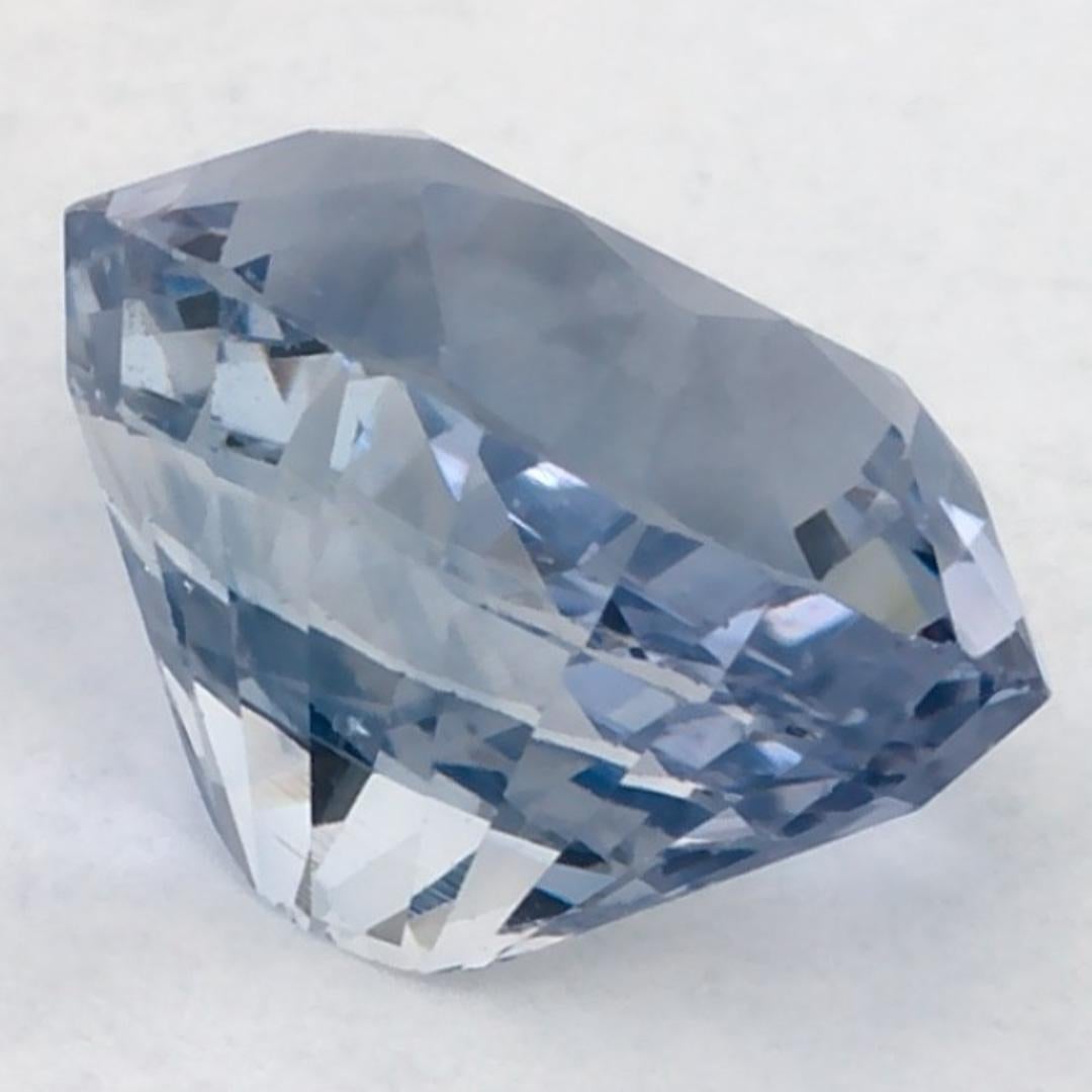 3.62 carati di zaffiro blu ovale sfuso in vendita 1