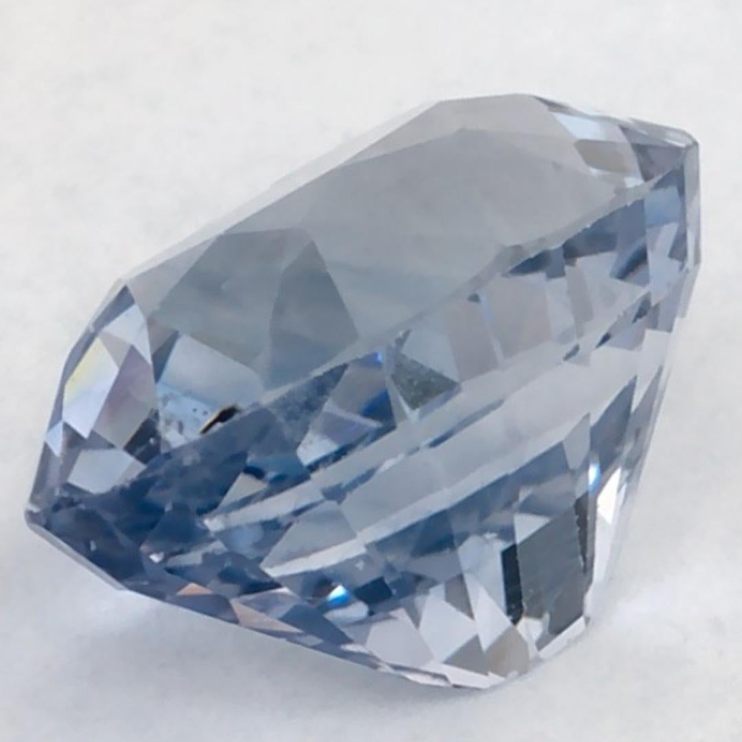 3.62 carati di zaffiro blu ovale sfuso in vendita 3