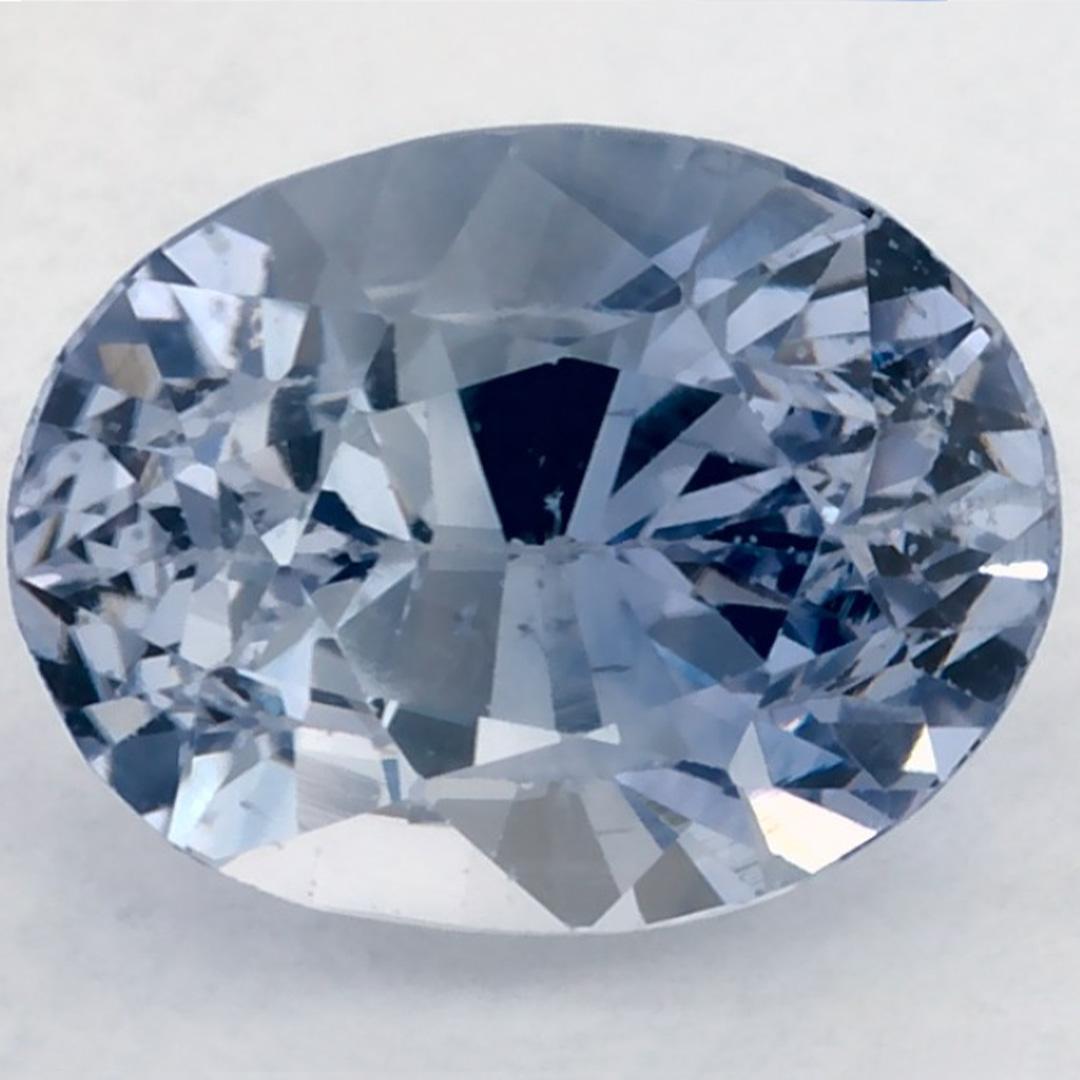 3.62 carati di zaffiro blu ovale sfuso in vendita