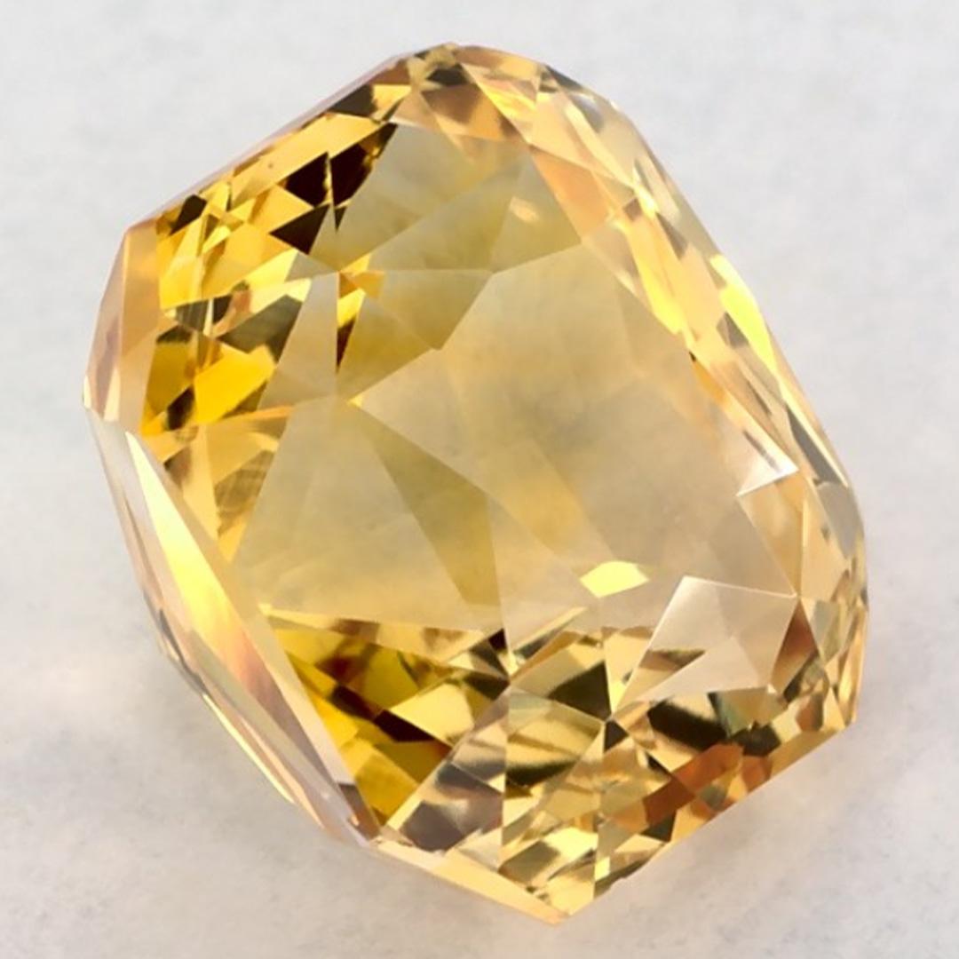 3.62 qt Zafiro amarillo radiante Gema suelta en venta 2