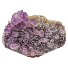 362 Gramm lila Farbe Amethyst Quarz Kristalle auf Calcite aus Pakistan
