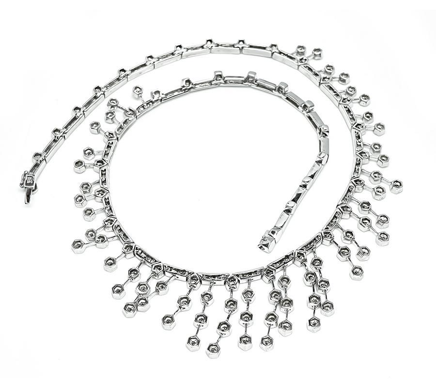 Collier en or avec 3,62 ct de diamants Bon état - En vente à New York, NY