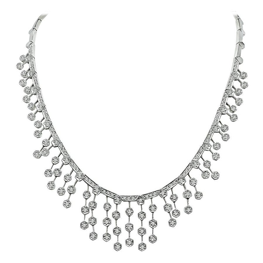Collier en or avec 3,62 ct de diamants en vente