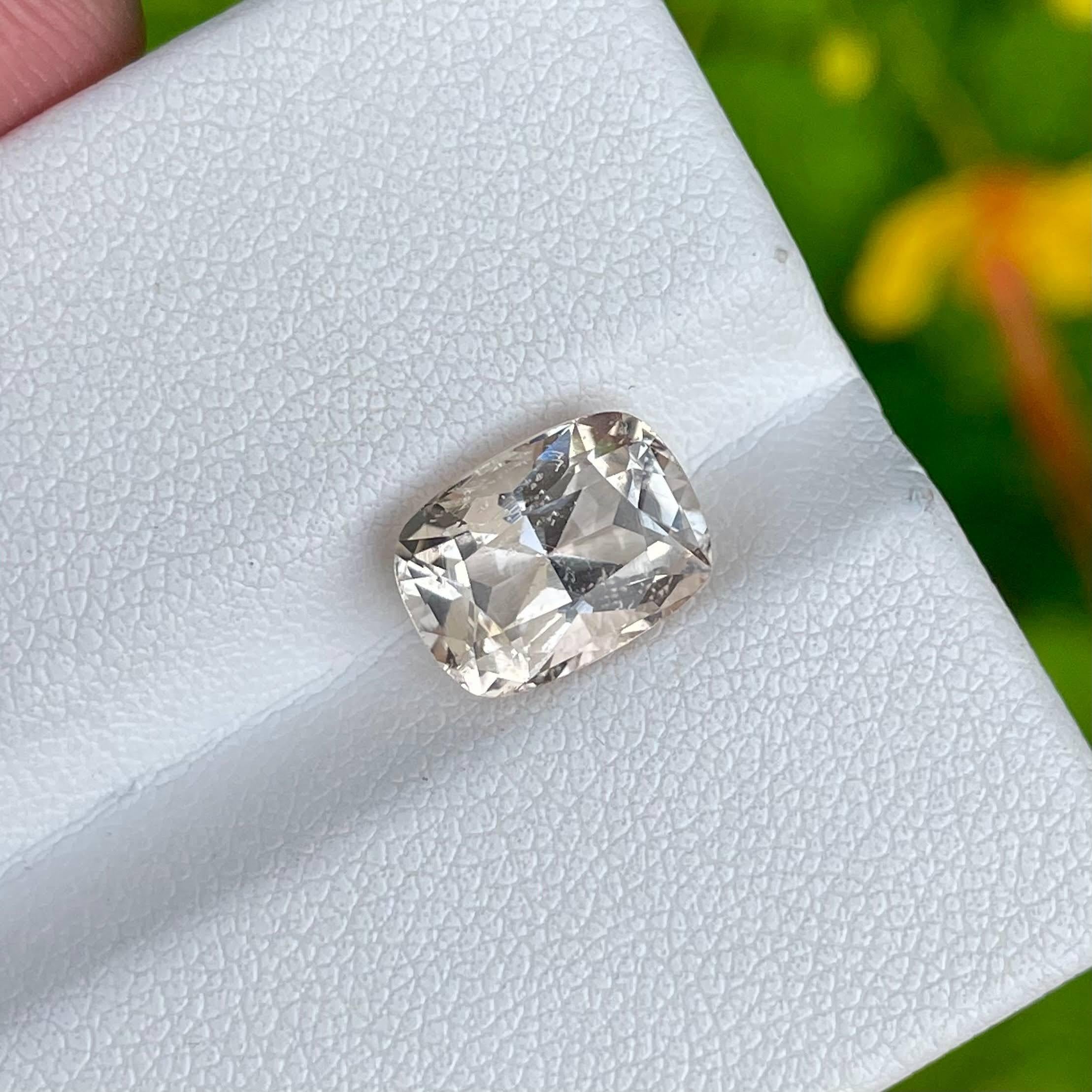 Weight 3.63 carats 
Dimensions 10.2x7.5x6.0 mm 
Treatment none 
Origin Pakistan
Clarity SI
Shape cushion 
Cut fancy cushion 



This exquisite 3.63 carat Topaz stone is a natural marvel sourced from the renowned gemstone mines of Pakistan. Crafted