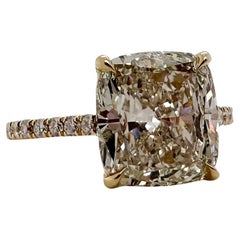 Used 3.63ct Engagement ring 18KT yellow gold