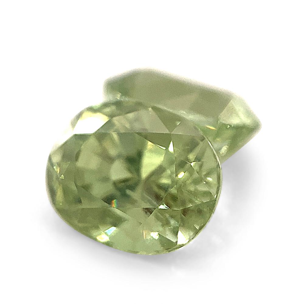 3.63ct Pair Oval Mint Pastel Green Garnet from Merelani, Tanzania In New Condition For Sale In Toronto, Ontario