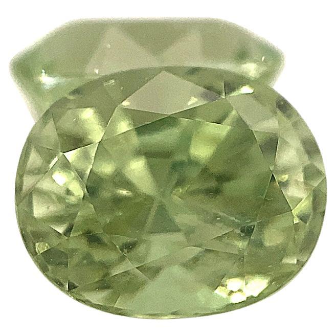 3.63ct Pair Oval Mint Pastel Green Garnet from Merelani, Tanzania For Sale