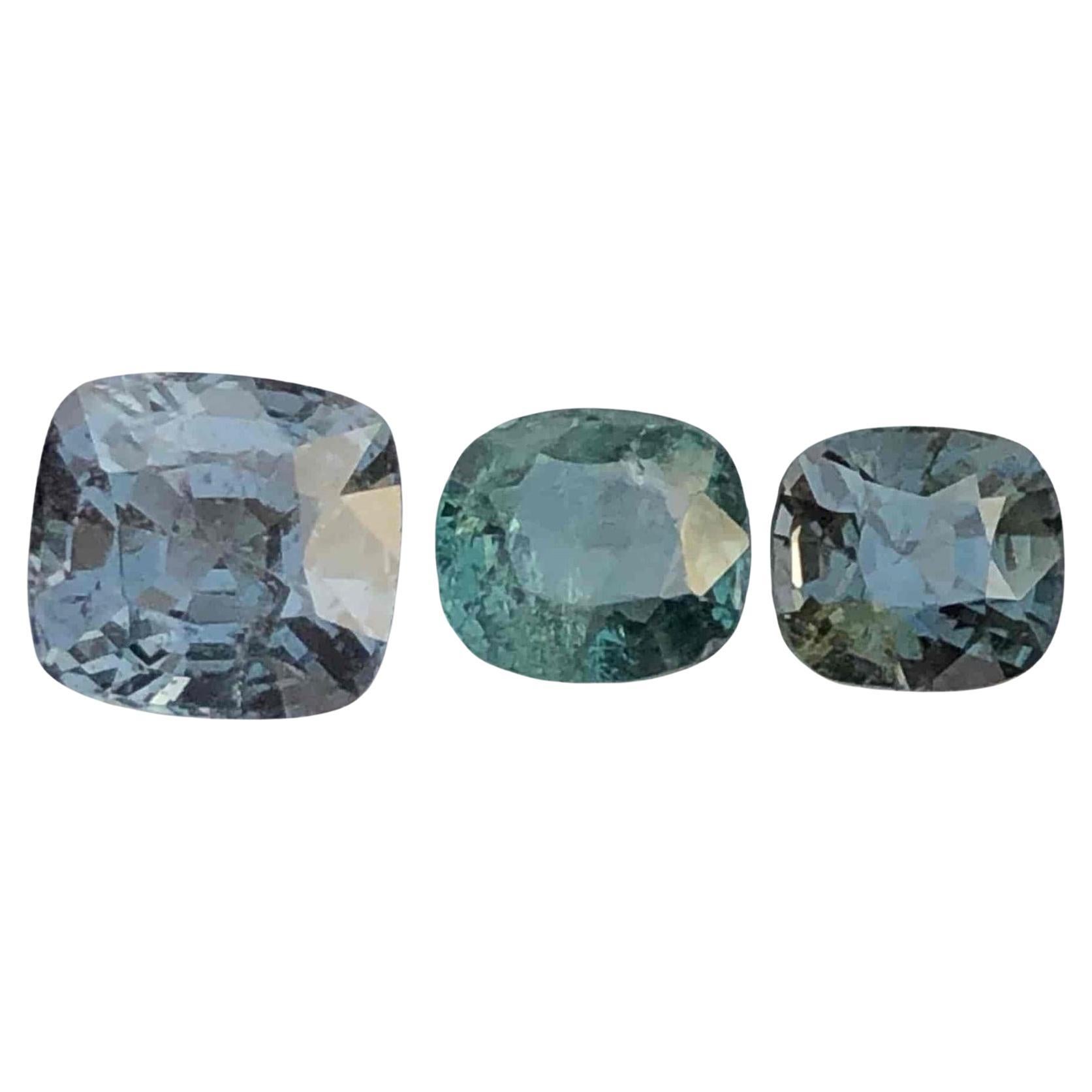 3.64 Carats Natural Gray Spinel Stones Batch Loose Gemstones From Burma For Sale