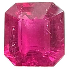 3.64 Carats Rubellite Tourmaline Octa Faceted Cut stone Top Quality Natural gem