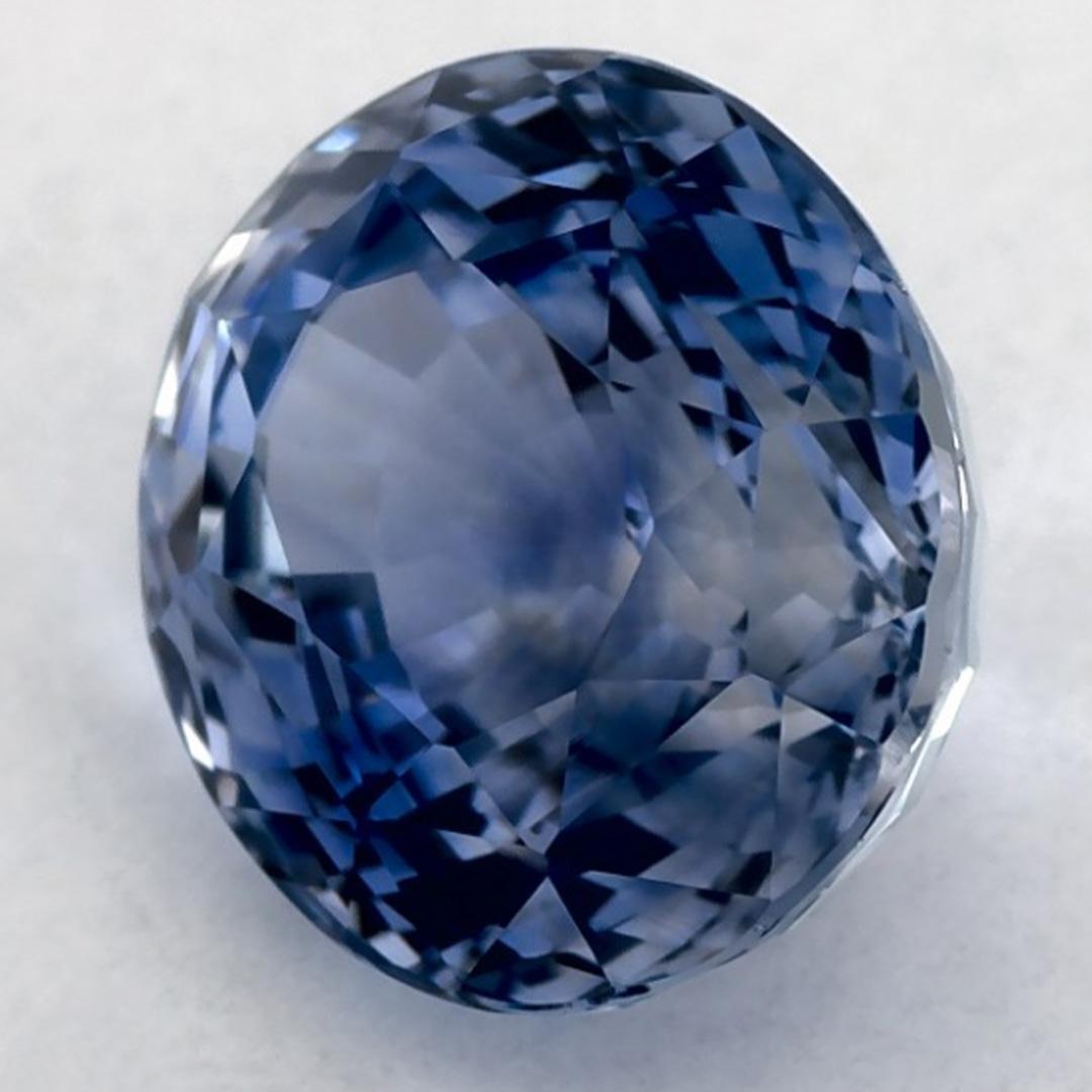 Taglio ovale 3.64 carati di zaffiro blu ovale sfuso in vendita
