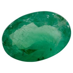 Gema suelta ovalada esmeralda de 3.64 qt
