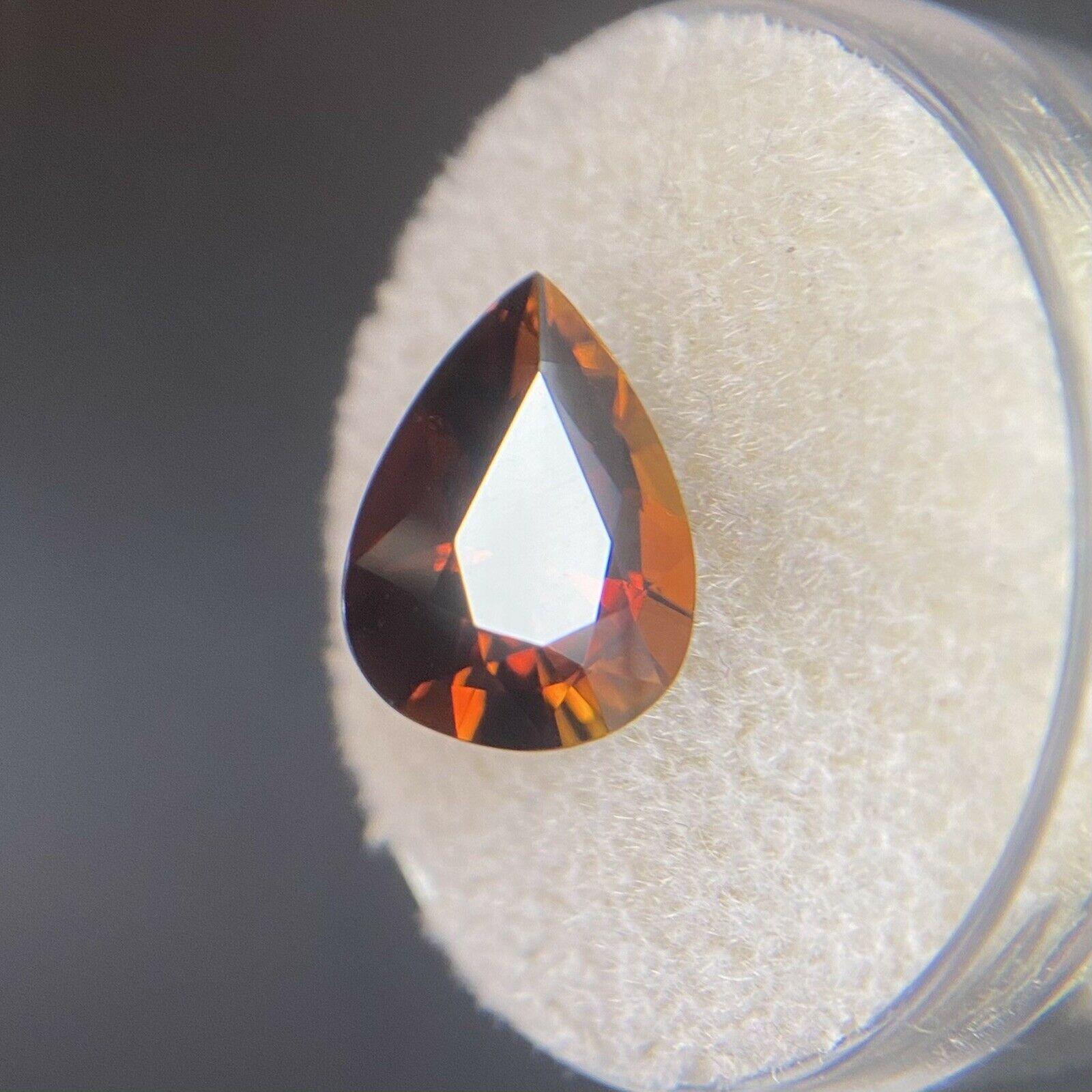 dark orange gemstone