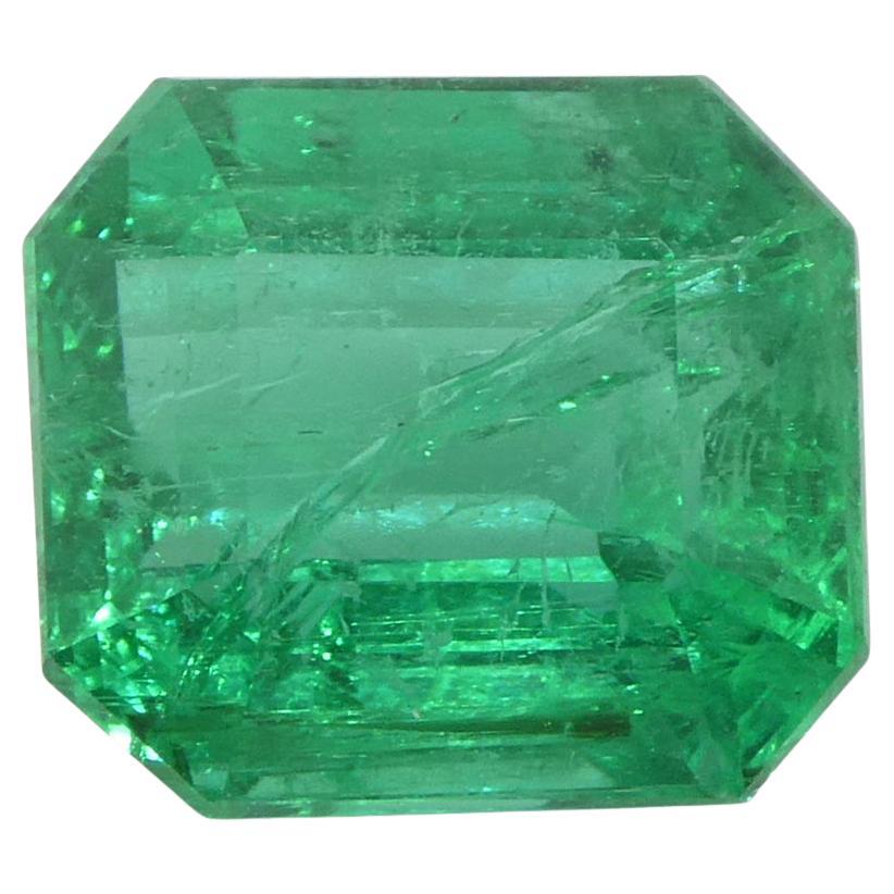Esmeralda verde talla octogonal/esmeralda de 3,64 ct Certificado GIA Zambia (F2)