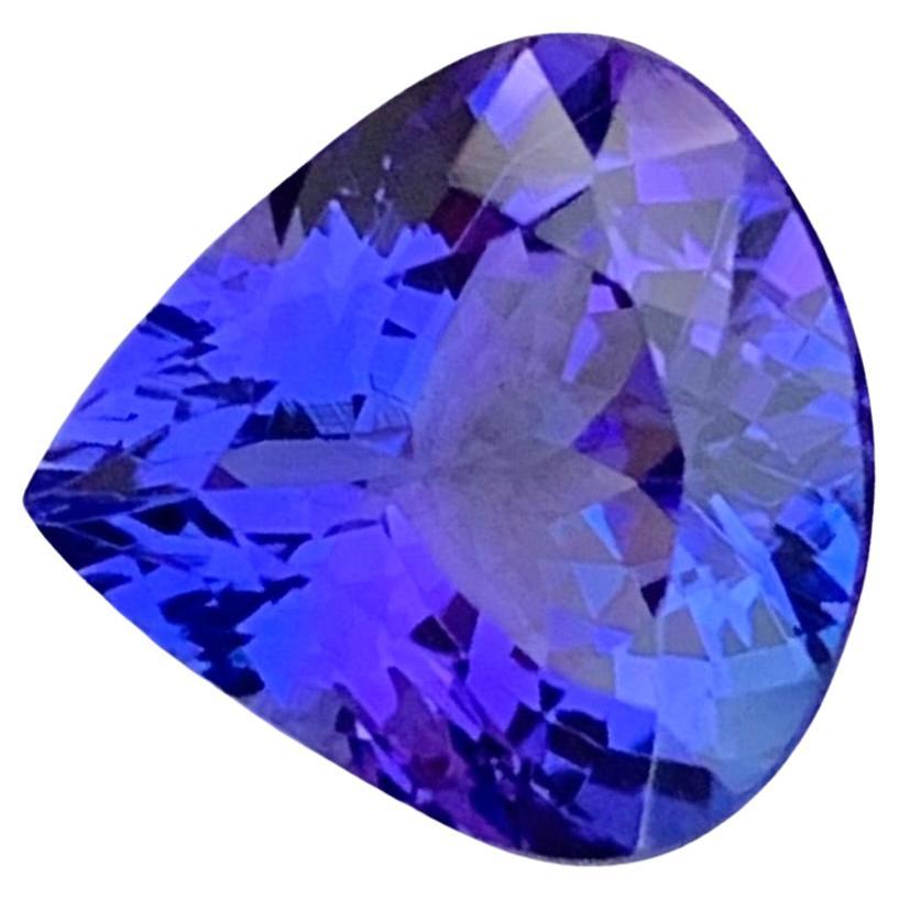 3.65 Carat Natural Faceted Tanzanite Pear Shape Gemstone (pierre précieuse en forme de poire) en vente