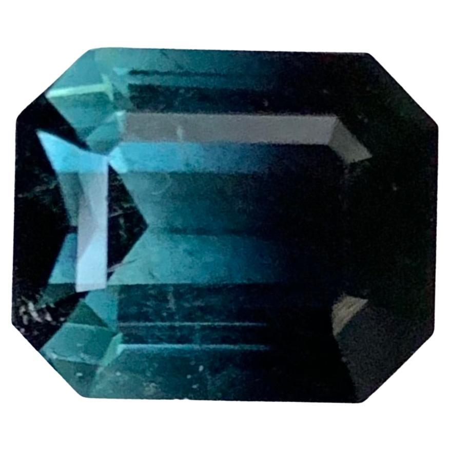 3.65 Carat Natural Loose Bi Colour Tourmaline Emerald Shape Gemstone