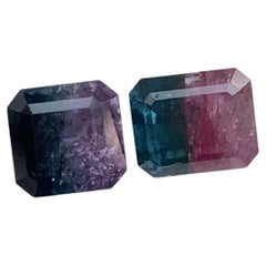 Pierre précieuse : tourmalines bicolores naturelles en vrac de 3,65 carats