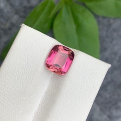 3.65 Carat Natural Loose Pink Tourmaline Long Cushion Shape For Jewelry Making