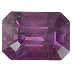 3.65 quilates de piedra natural suelta de espinela violácea talla esmeralda de Birmania