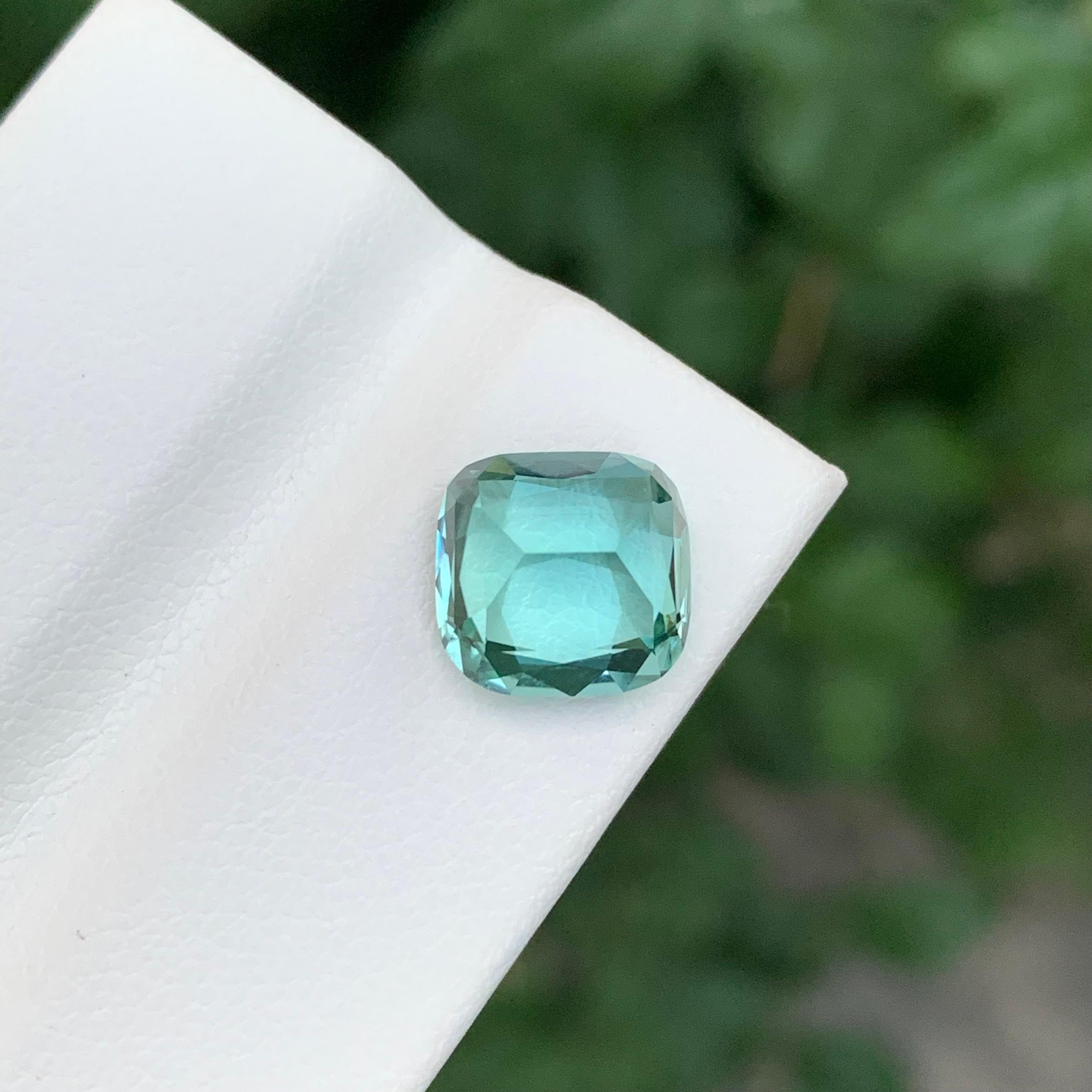 AAA Quality 3.65 Carats Loose Seafoam Tourmaline In New Condition For Sale In Peshawar, PK