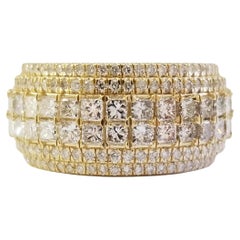3.65 Carats Baguette Diamond Yellow Gold 14k Ring 3.65 Carats Baguette Diamond Yellow Gold 14k Ring