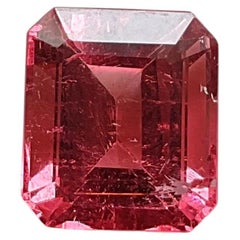 3.65 Carats Pink Tourmaline Faceted Octagon cut stone Fine Jewelry Natural Gems
