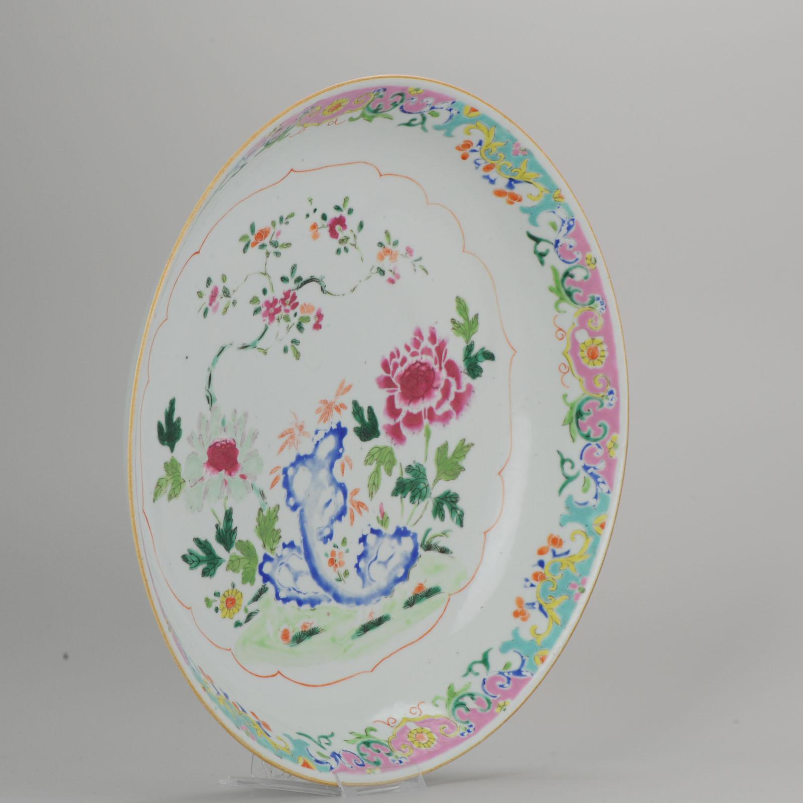 18th Century Porcelain Pre Bencharong Famille Rose Charger Southeast Asia 6