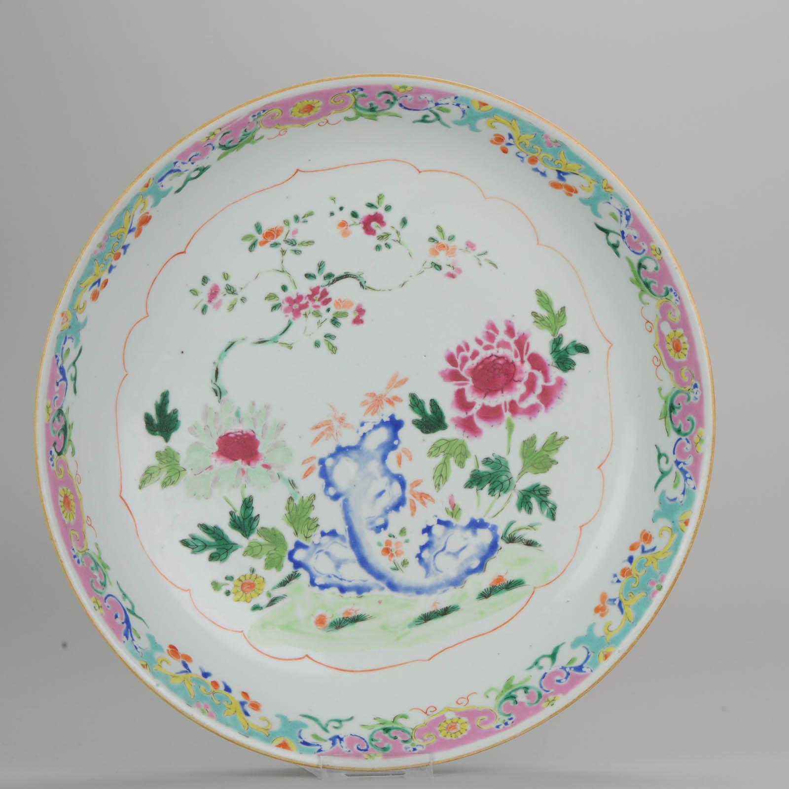 18th Century Porcelain Pre Bencharong Famille Rose Charger Southeast Asia 7