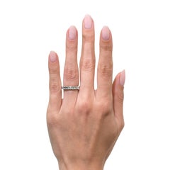 3.65ct Asscher Cut Diamond Eternity Band in Platinum