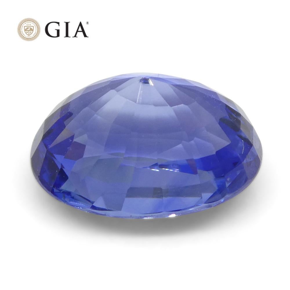 3.65ct Oval Blue Sapphire GIA Certified Sri Lanka   For Sale 6