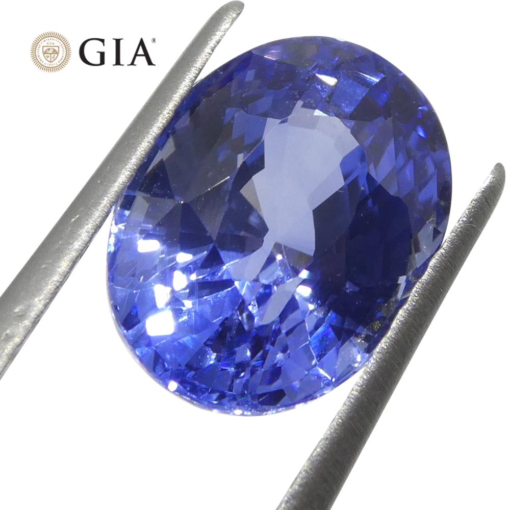 3.65ct Oval Blue Sapphire GIA Certified Sri Lanka   In New Condition For Sale In Toronto, Ontario