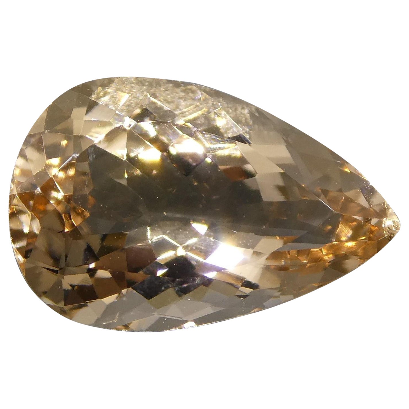 3.65ct Pear Morganite For Sale