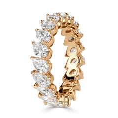 3.65ct Pear Shaped Diamond Eternity Band