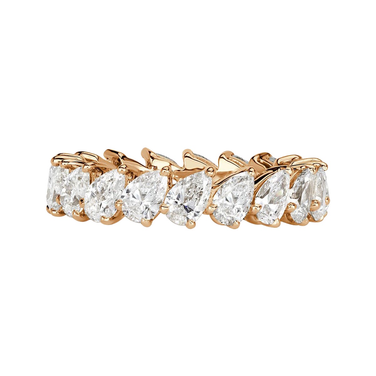 3.65ct Pear Shaped Diamond Eternity Band