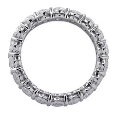 3.66 Carat Oval Cut Diamond Eternity Band