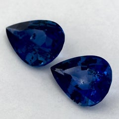 3.66 Ct Blue Sapphire Pear Loose Gemstone